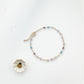 Faceted Multi-Colored Beads With Gold - Anklet - Mellow Monkey
