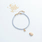 Soft Blue Beads With Gold Starfish - Anklet - Mellow Monkey