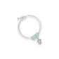 Silver Turtle With Sea Glass - Anklet - Mellow Monkey