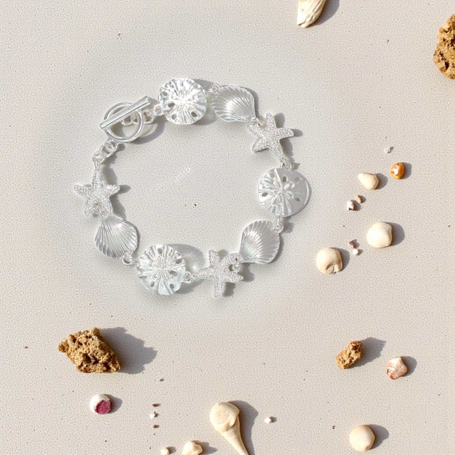 Silver Sealife Charms - Bracelet - Mellow Monkey