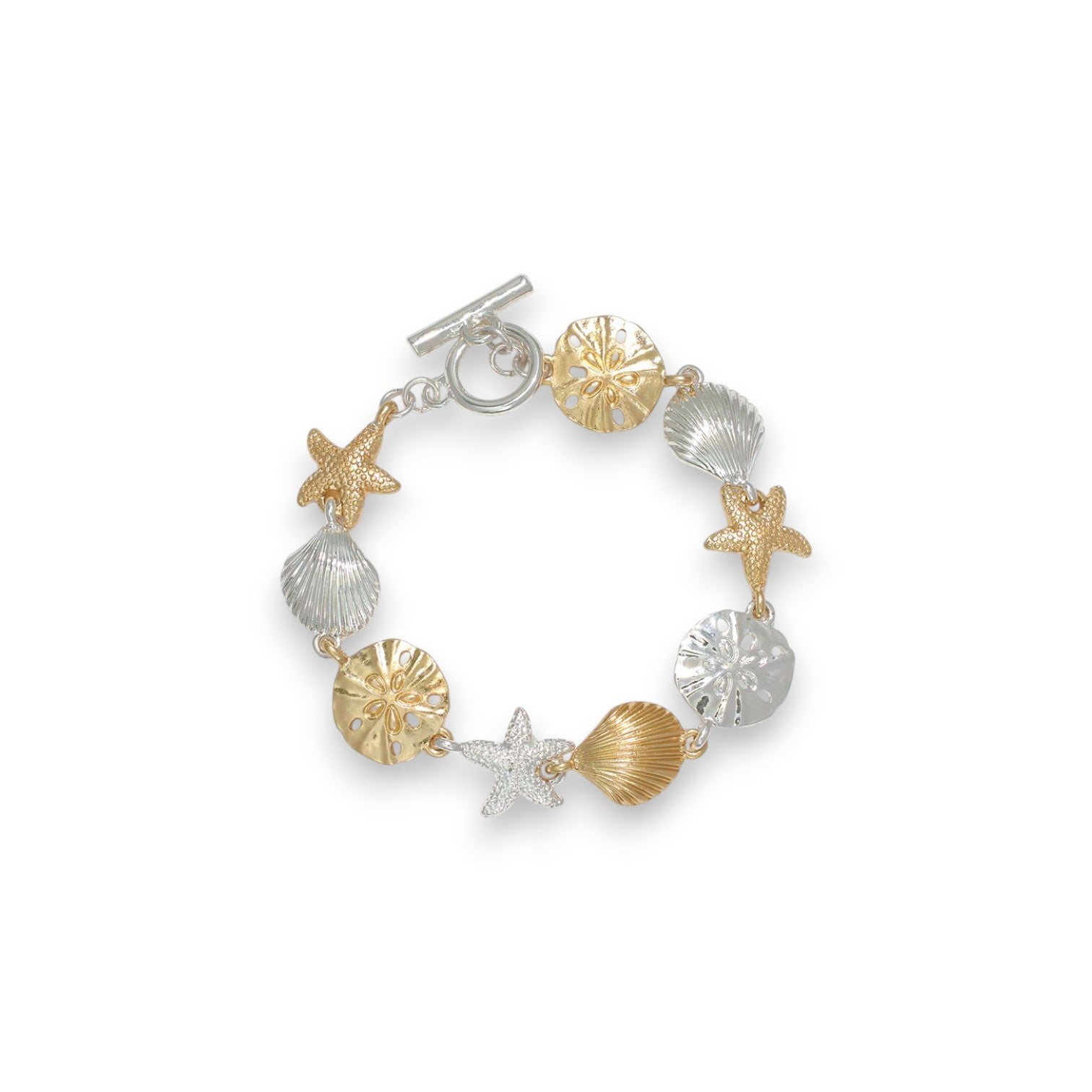 Two Tone Sealife Charms - Bracelet - Mellow Monkey
