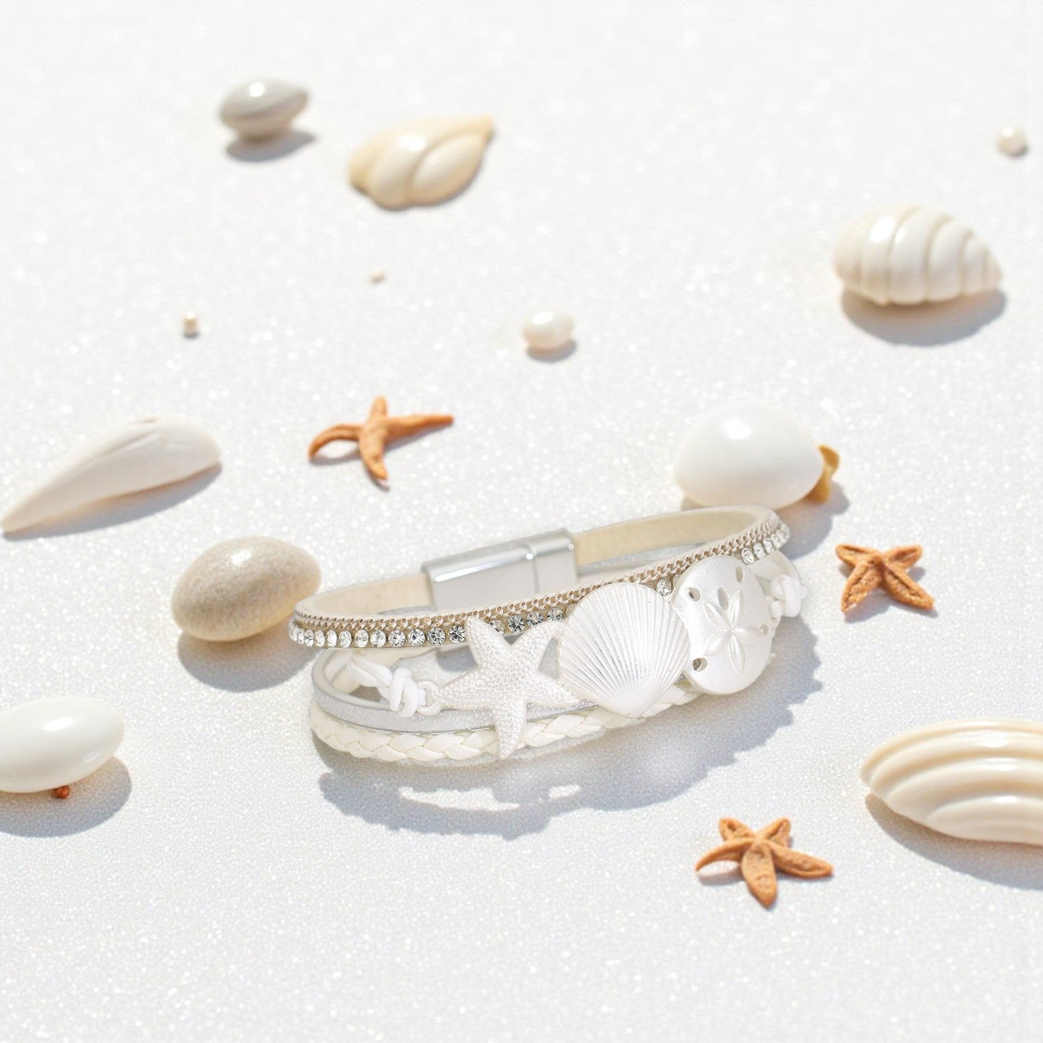 Matte Silver Sealife - Bracelet - Mellow Monkey