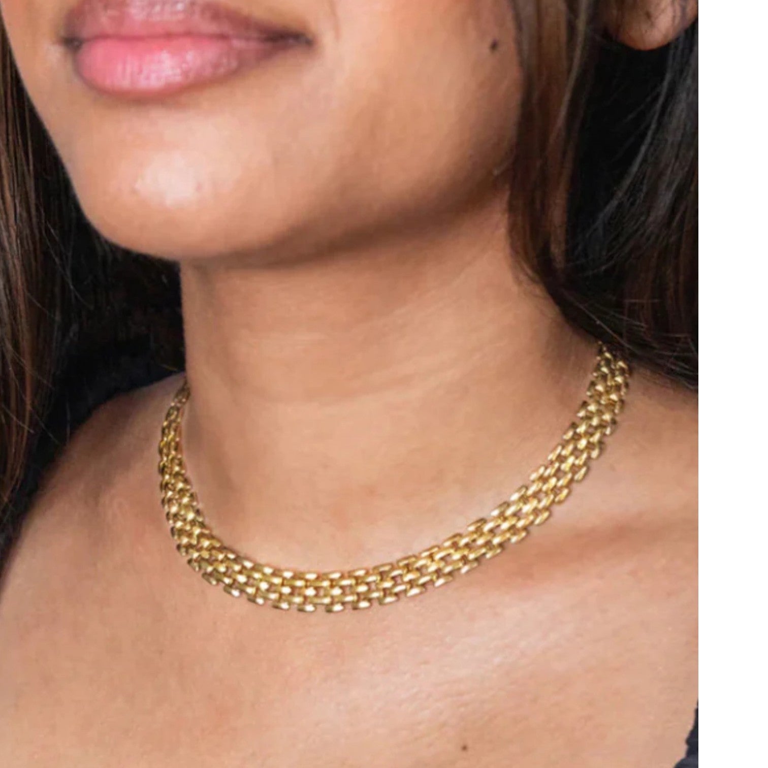 Lattice Choker - 14K Gold Plated - Mellow Monkey