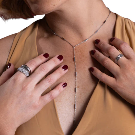 Regina Lariat - Silver - Mellow Monkey