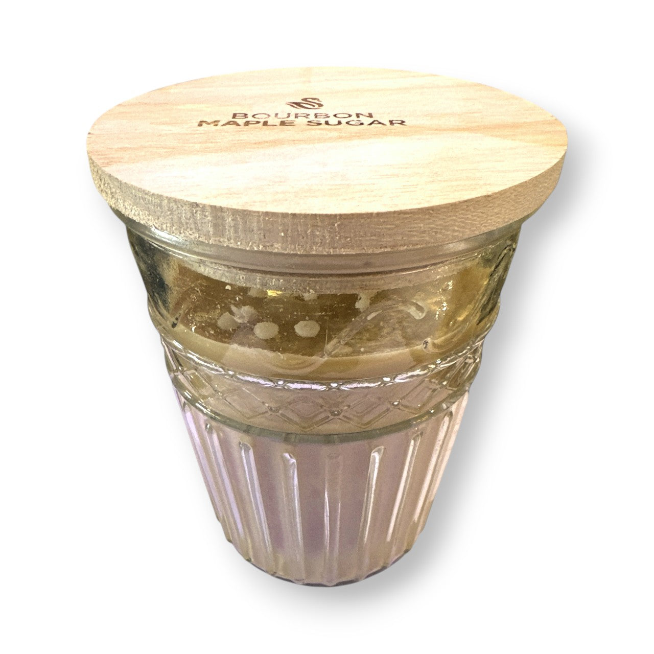 Bourbon Maple Sugar - Swan Creek Timeless Crystal Jar 100% Soy Candle 12-oz - Mellow Monkey