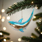 Aqua Gold Shark - December Diamonds Holiday Ornament - Mellow Monkey