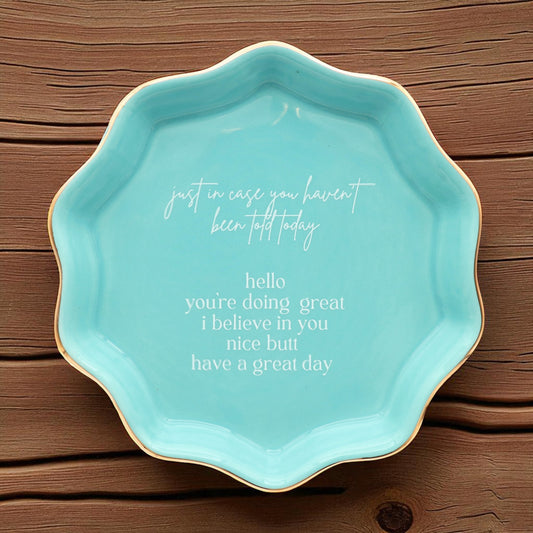 Nice Butt - Scalloped Trinket Tray - Mellow Monkey