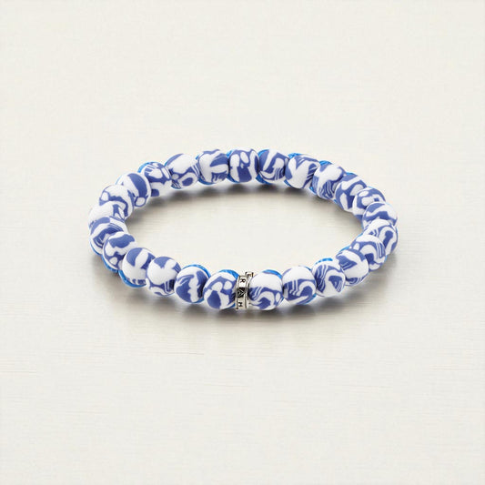 Santorini Blue Stack Bracelet - Mellow Monkey