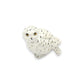 Ghost Snowy Owl Porcelain Miniature - Mellow Monkey