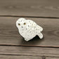 Ghost Snowy Owl Porcelain Miniature - Mellow Monkey
