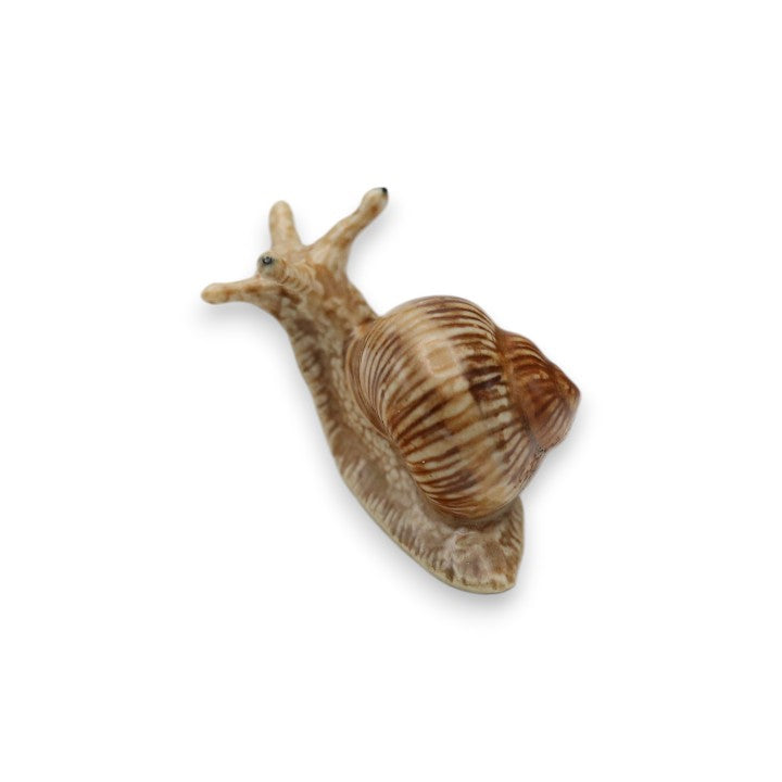 Helix Garden Snail Porcelain Decorative Figurine Miniature