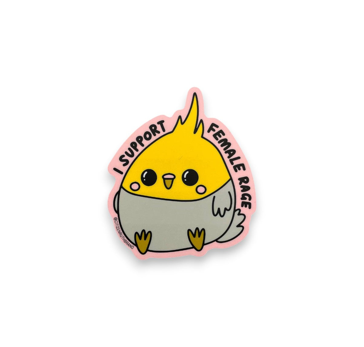 I Support Female Rage - Vinyl Sticker - 3-in - Mellow Monkey