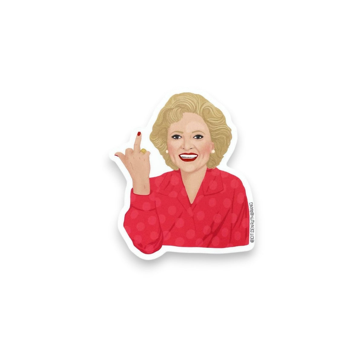 Golden Girl Bird - Vinyl Sticker - 3-in - Mellow Monkey