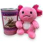 Hawaiian Canned Aholokolo- Pink Axolotl Plush With Jokes And Pop Top Lid - Mellow Monkey