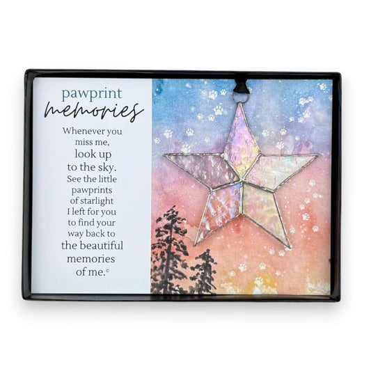 Stained Glass Star For Pet Loss - Mellow Monkey