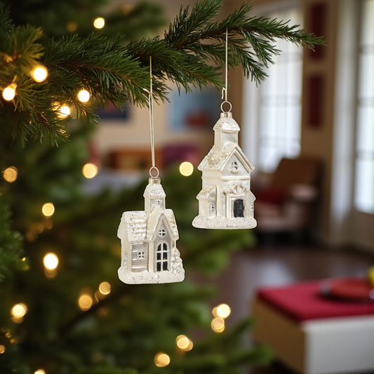 Glitter Church Ornament - 5-in - Mellow Monkey