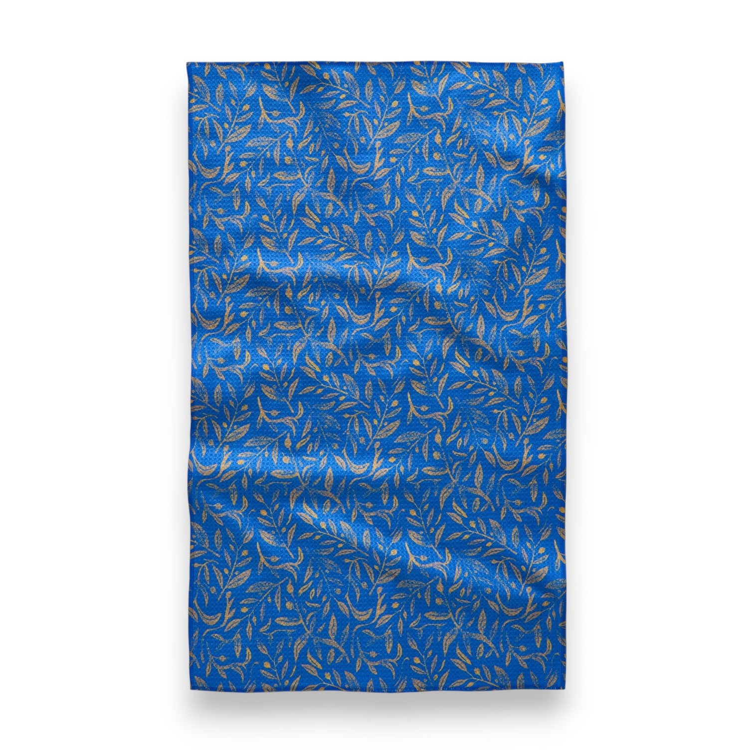 Hanukkah Leaves - Gold Tea Towel - Mellow Monkey