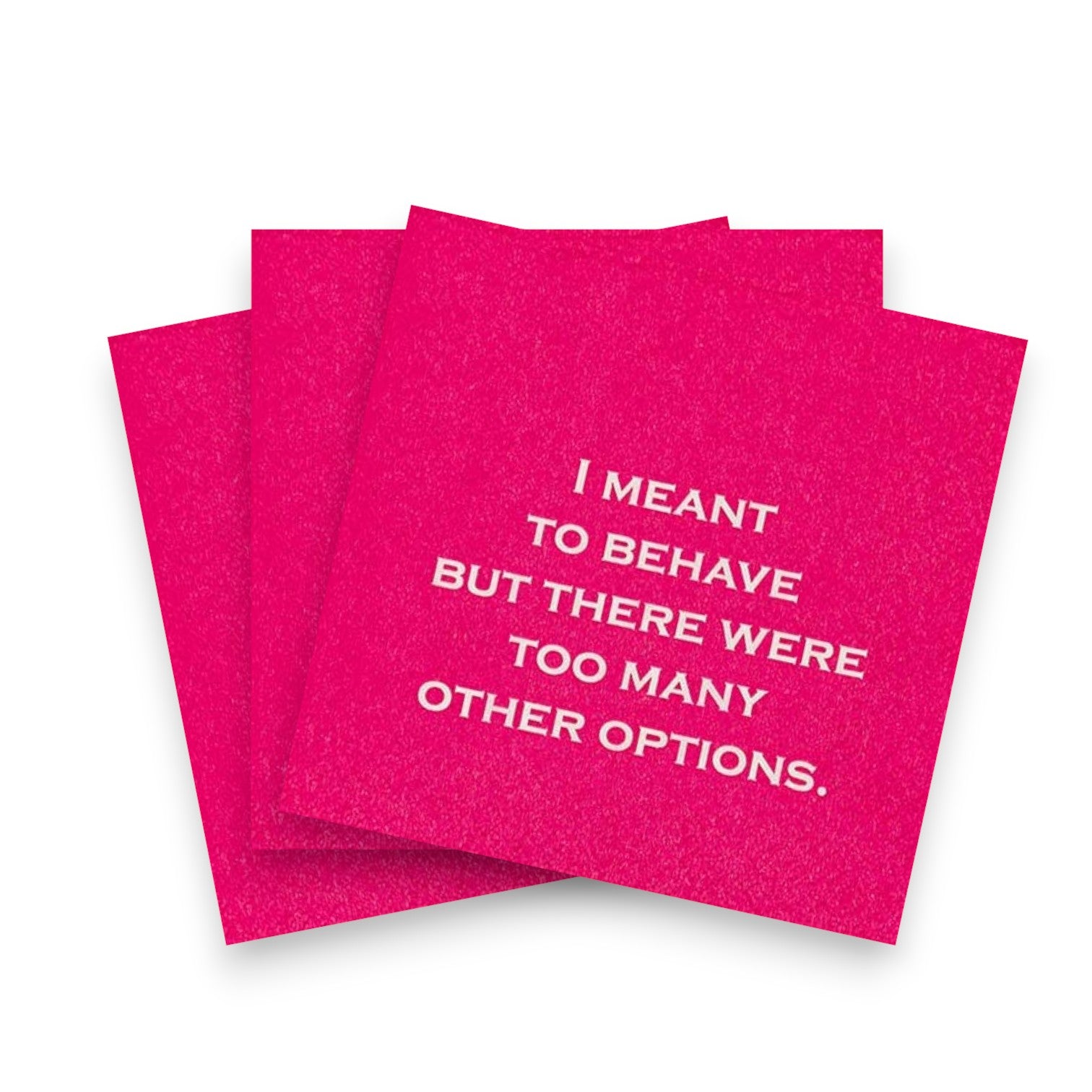 I Meant To Behave But...... - Cocktail Napkin - 20-ct - Mellow Monkey