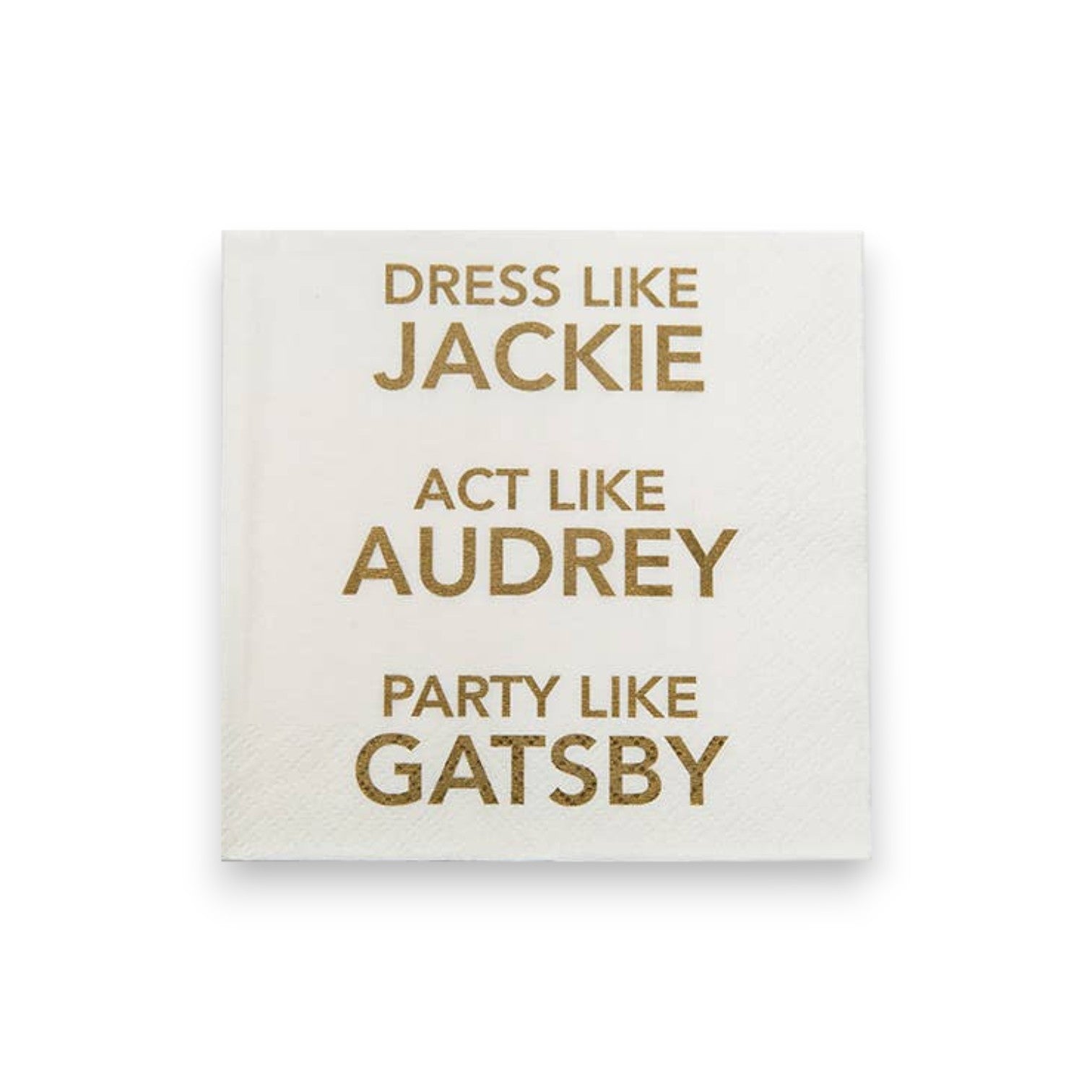 Dress Like Jackie - Cocktail Napkin - 20-ct - Mellow Monkey