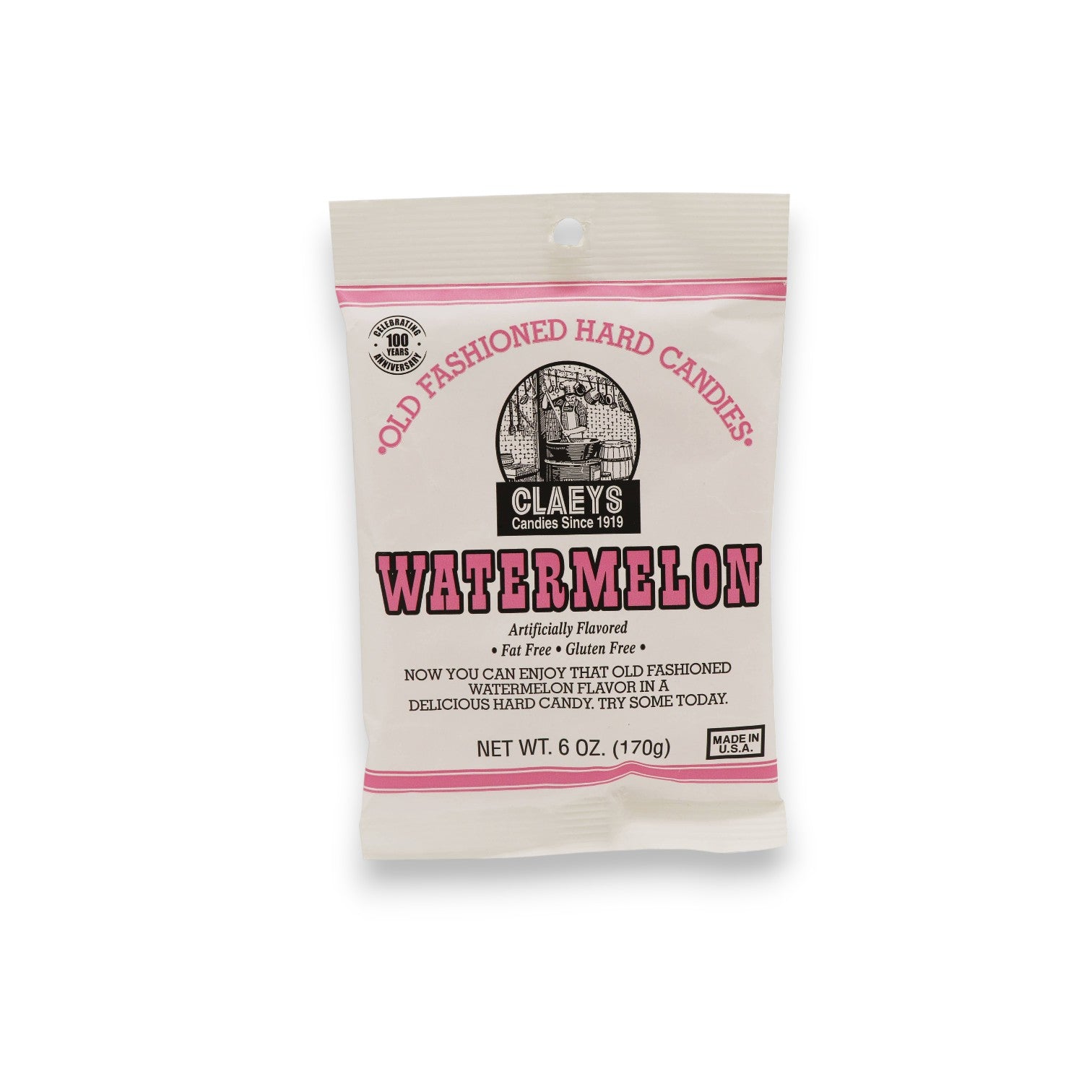 Claeys Old Fashioned Hard Candies Watermelon - Mellow Monkey