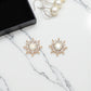 Gold Bursts With Crystals - Earrings - Mellow Monkey
