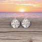 Two Tone Sand Dollar - Earrings - Mellow Monkey
