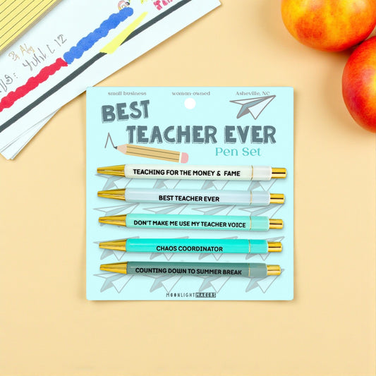 Best Teacher Ever Pen Set - Mellow Monkey
