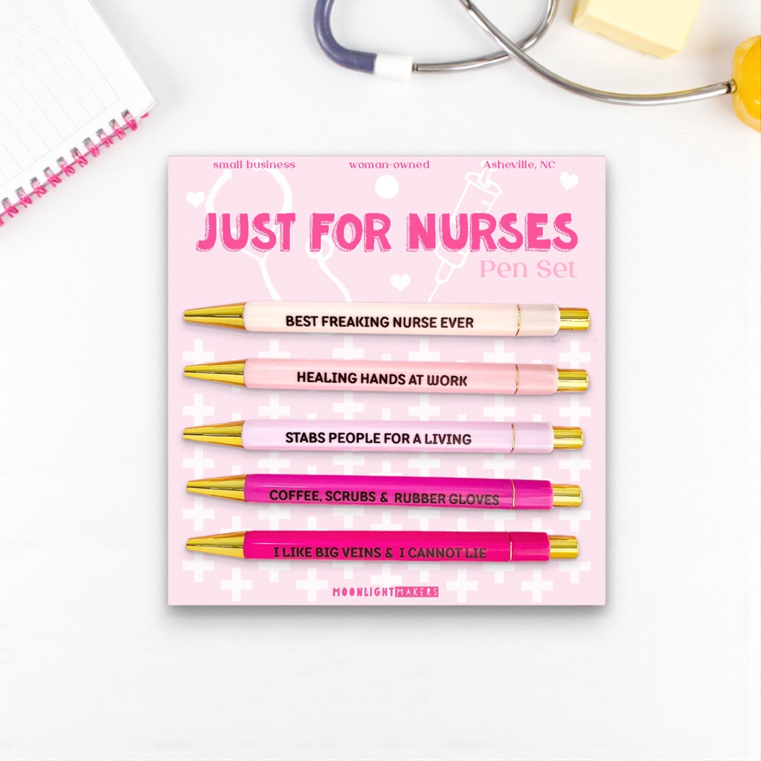 Just For Nurses Pen Set - Mellow Monkey