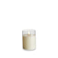 Flameless Clear Glass Ivory Pillar Candle - 3-1/2-in x 5-in - Mellow Monkey