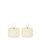 Flameless Ivory Tealights with Melted Top - Set of 2 - 1-3/4-in - Mellow Monkey