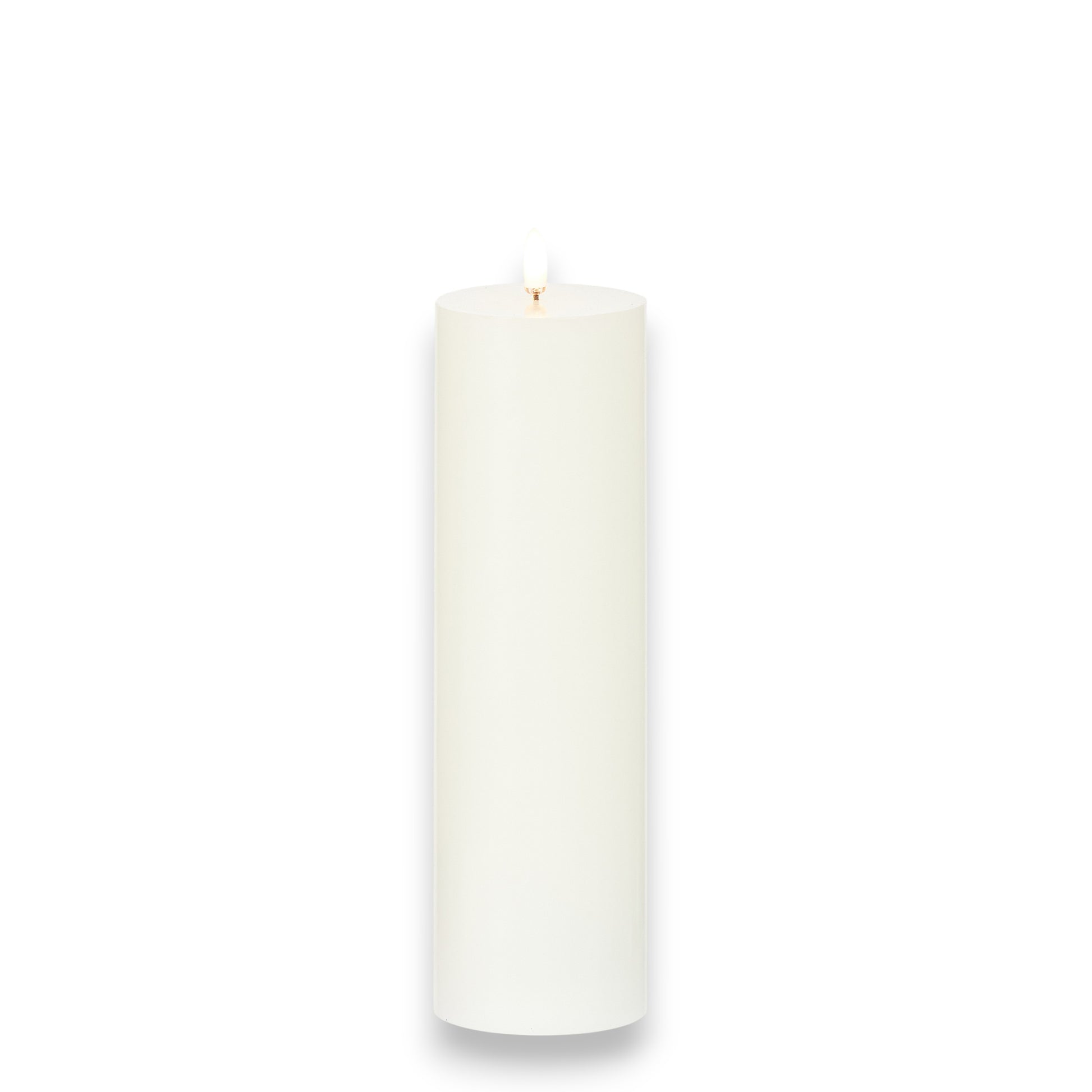 Flameless Ivory Pillar Candle - 3-in x 10-in - Mellow Monkey