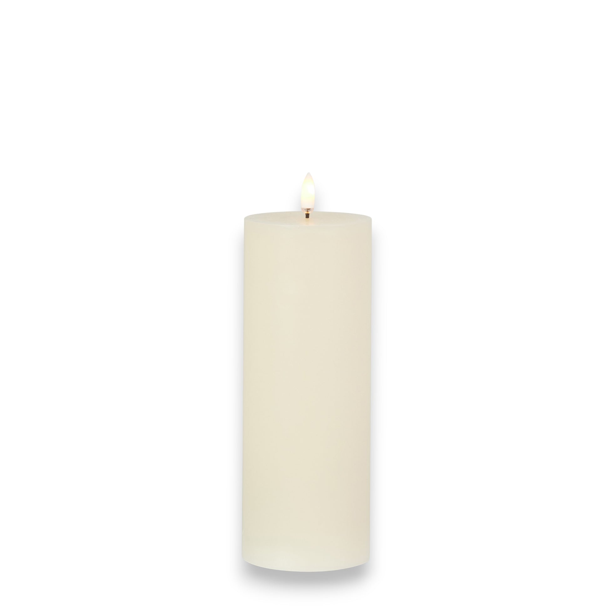 Flameless Ivory Pillar Candle - 3-in x 8-in - Mellow Monkey