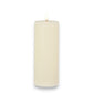 Flameless Ivory Pillar Candle - 3-1/2-in x 9-in - Mellow Monkey