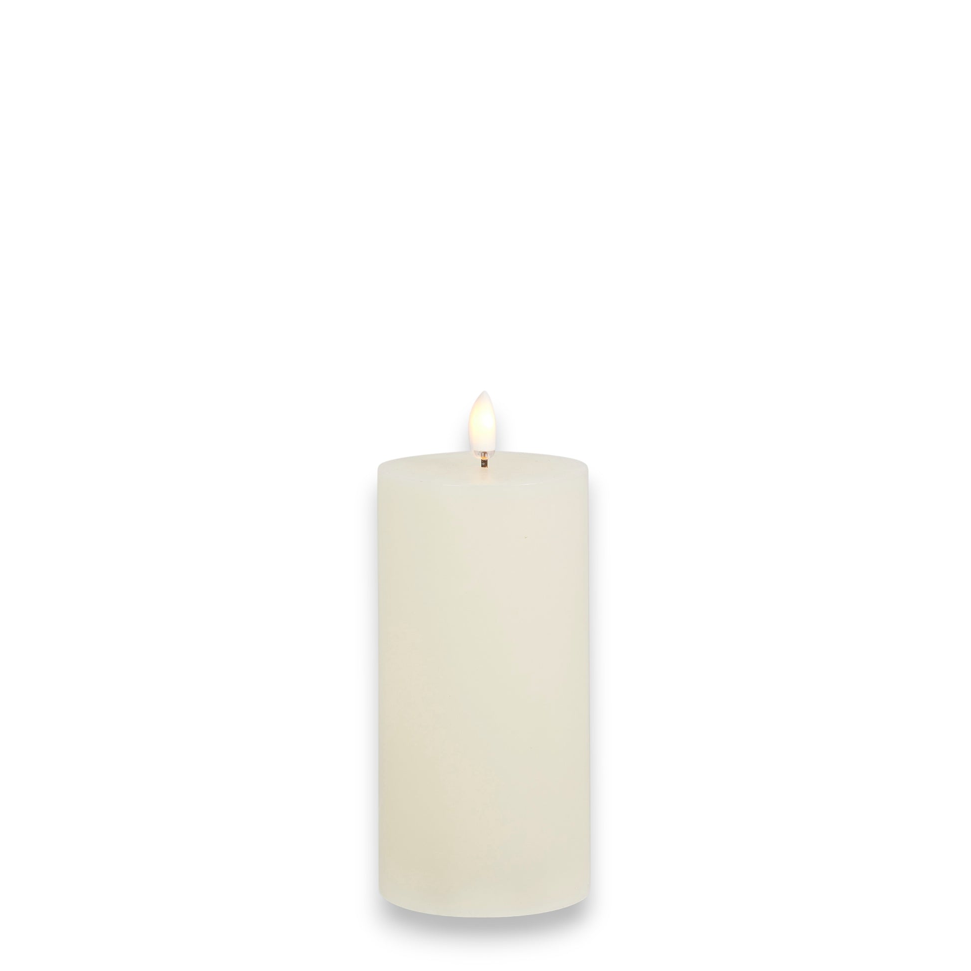 Flameless Ivory Pillar Candle - 3-in x 6-in - Mellow Monkey