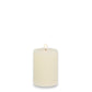 Flameless Ivory Pillar Candles - 3-1/2-in x 5-in - Mellow Monkey