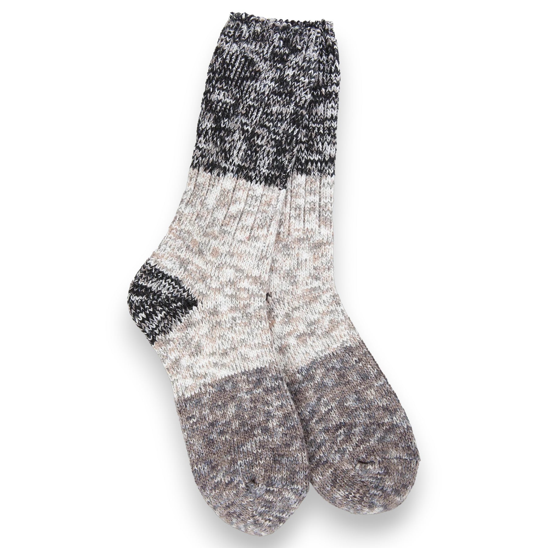 World's Softest - Ragg Crew Sock- Stone Multicolor - Mellow Monkey