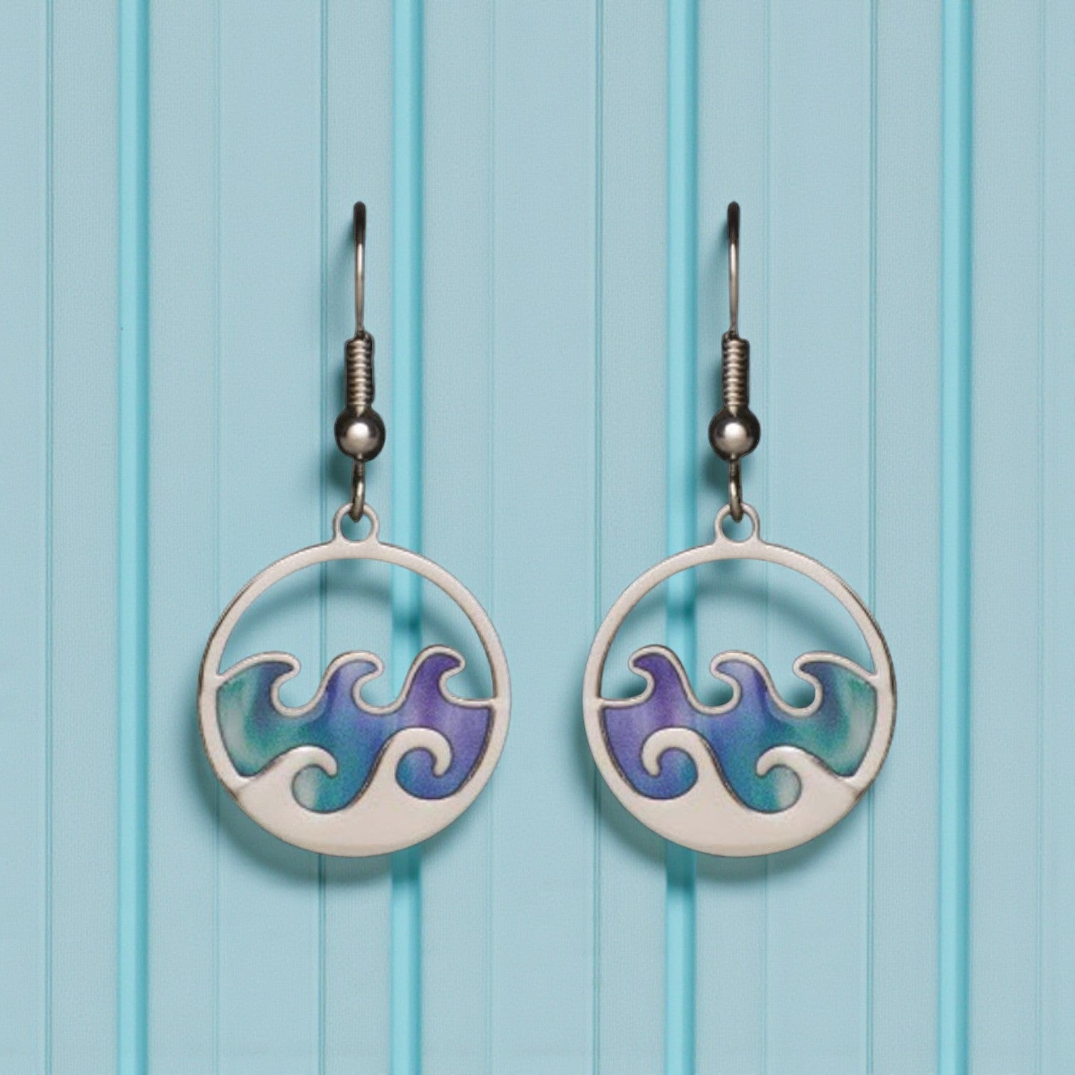 Northern Lights Waves Earrings - Mellow Monkey
