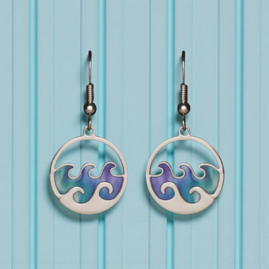 Northern Lights Waves Earrings - Mellow Monkey