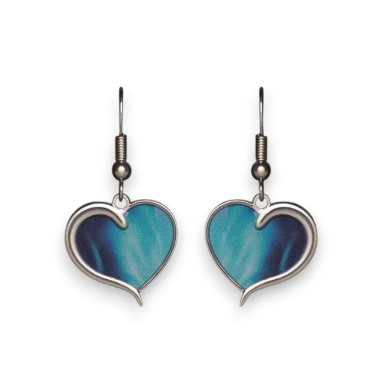 Northern Lights Enchanting Heart Earrings - Mellow Monkey
