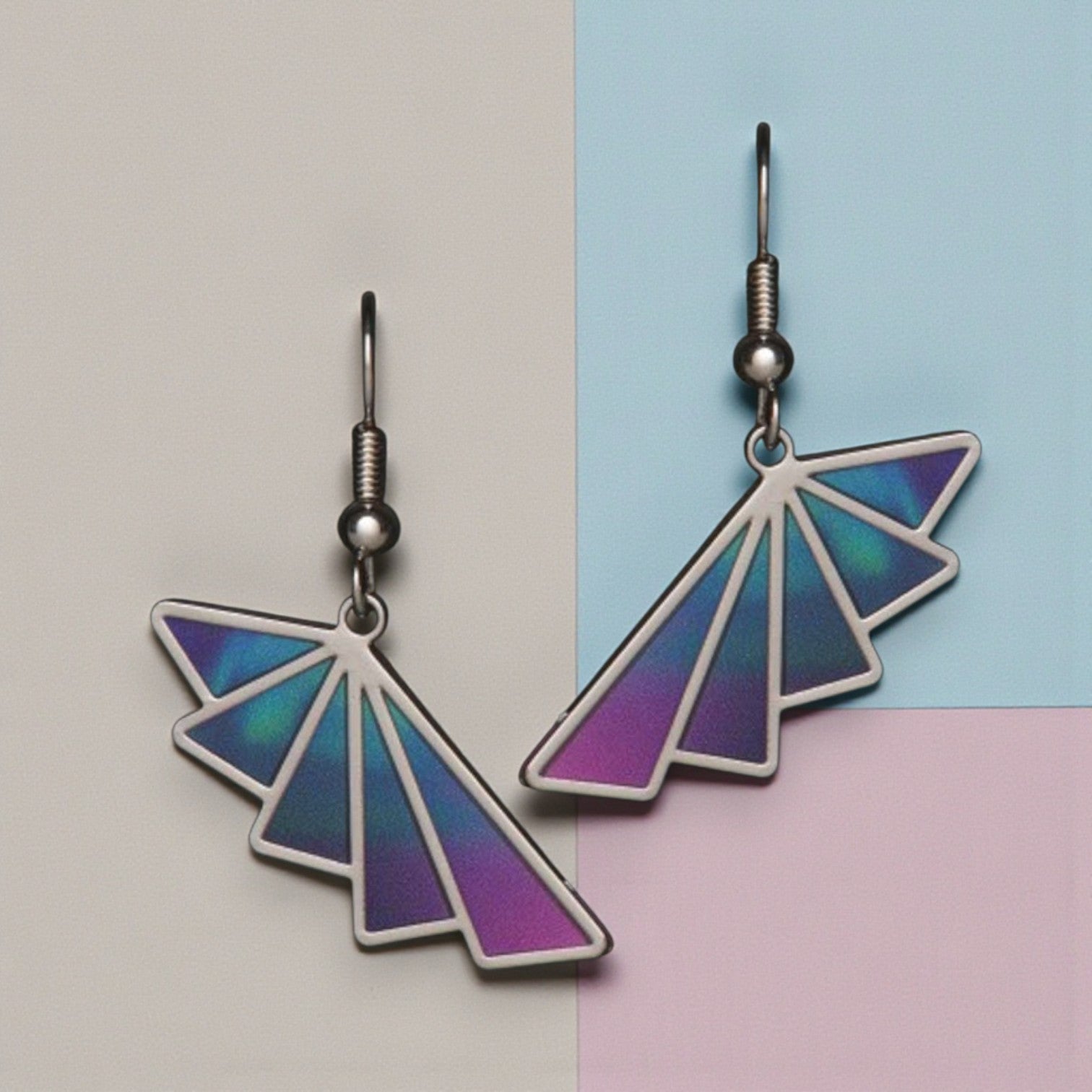 Northern Lights Fan Earrings - Mellow Monkey