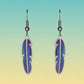 Northern Lights Feather Earrings - Mellow Monkey