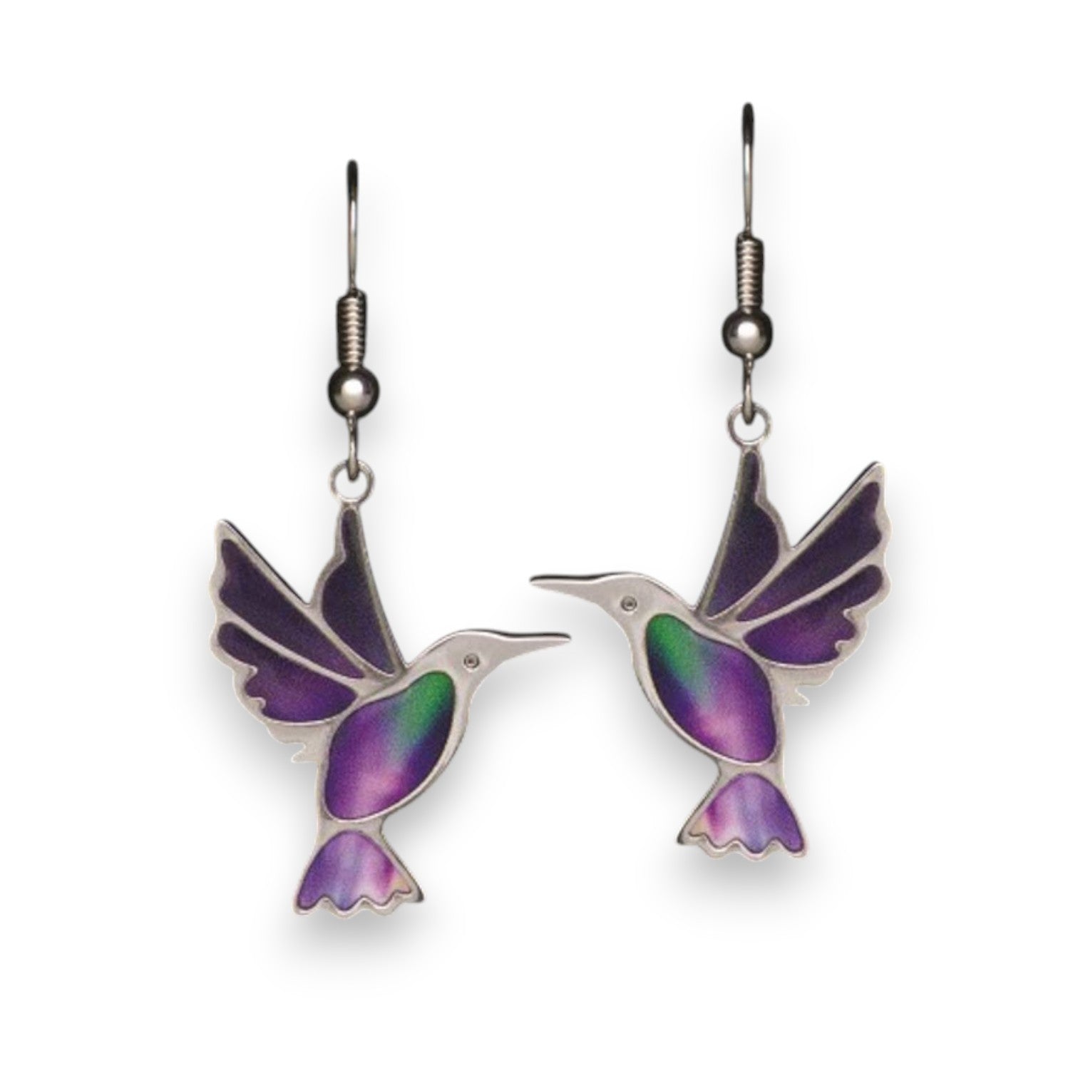 Northern Lights Hummingbird Earrings - Mellow Monkey