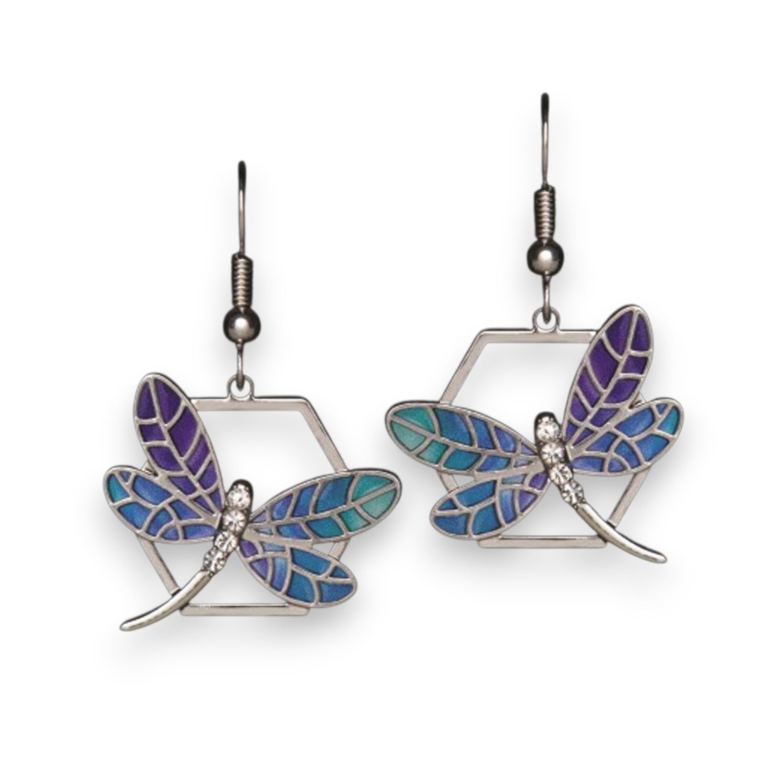 Northern Lights Dragonfly Earrings - Mellow Monkey