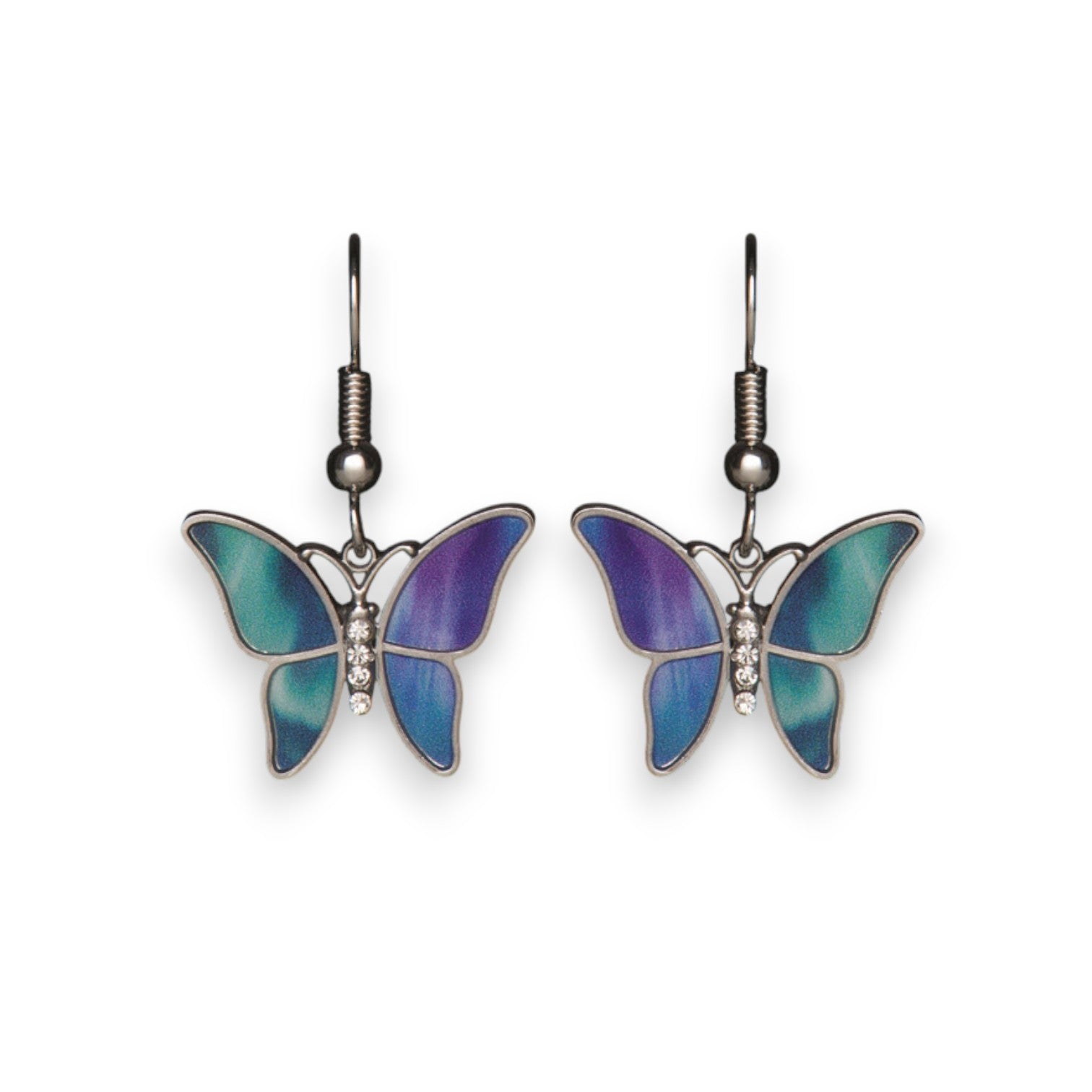 Northern Lights Butterfly Earrings - Mellow Monkey