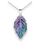 Northern Lights Veined Leaf Necklace - Mellow Monkey
