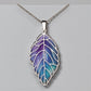 Northern Lights Veined Leaf Necklace - Mellow Monkey