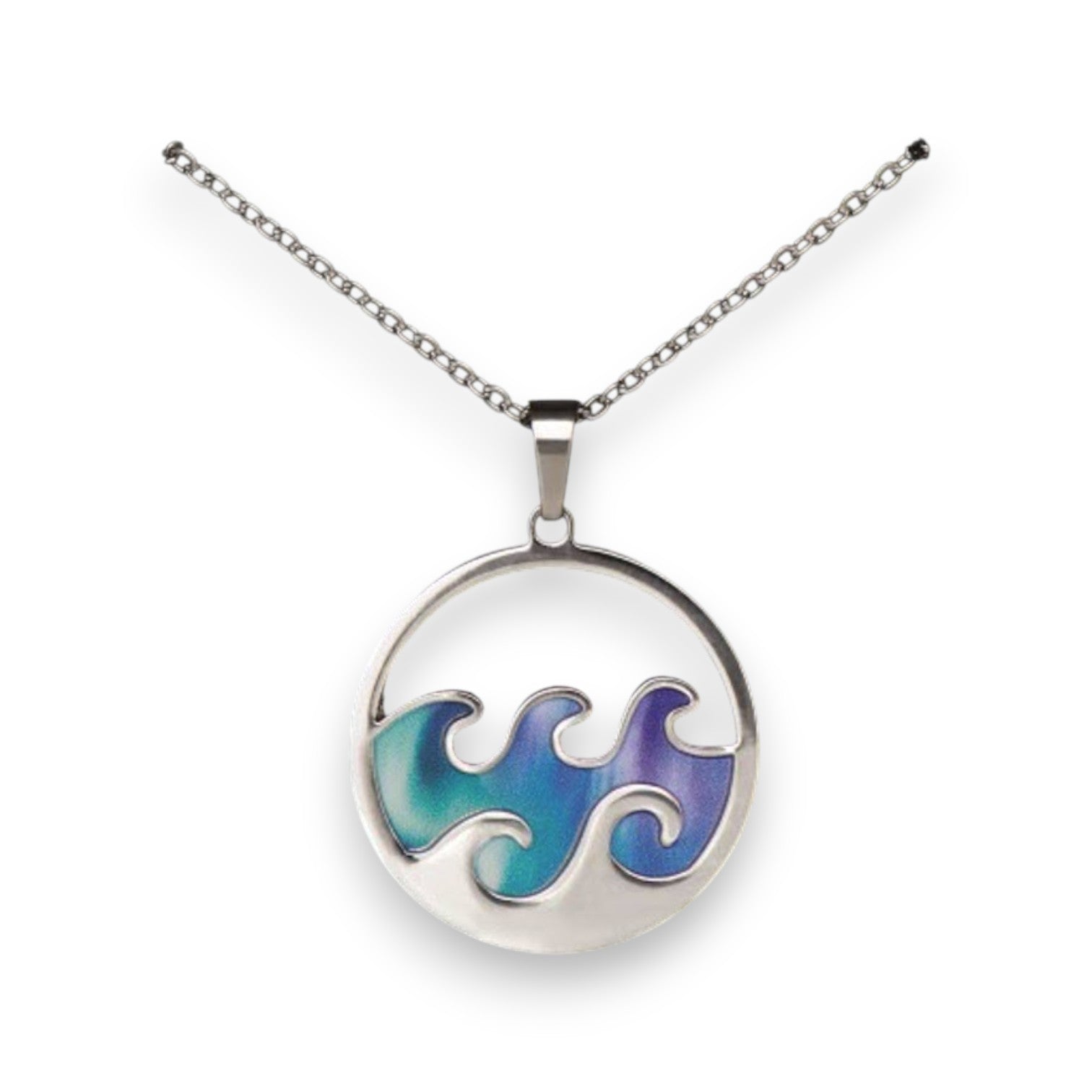 Northern Lights Waves Necklace - Mellow Monkey
