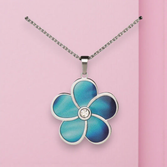 Northern Lights Forget-Me-Not Necklace - Mellow Monkey