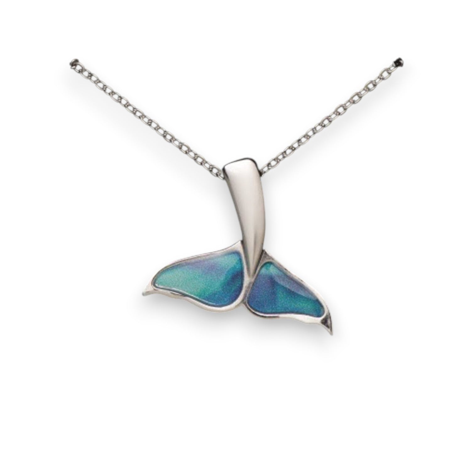 Northern Lights Whale Tail Necklace - Mellow Monkey