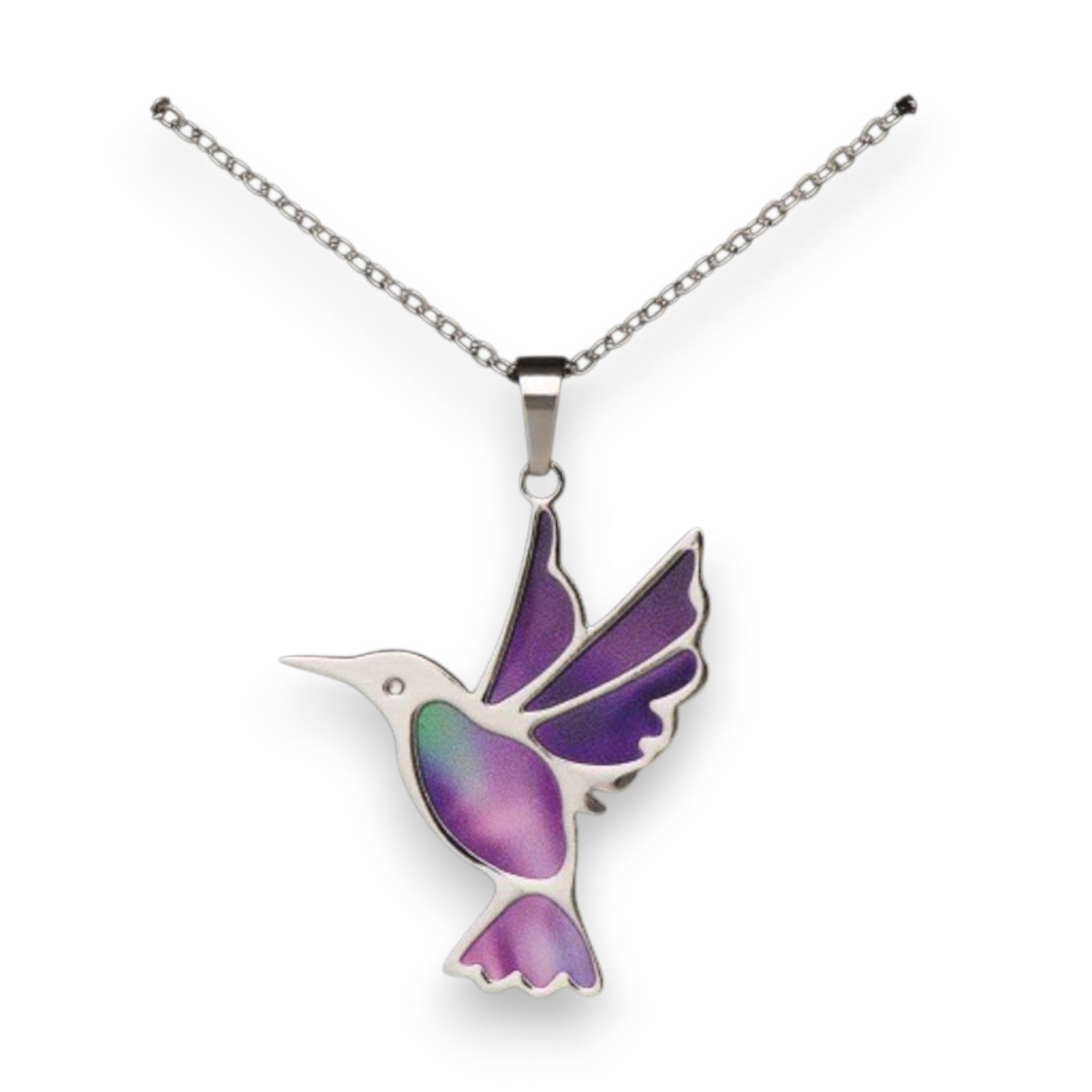 Northern Lights Hummingbird Necklace - Mellow Monkey